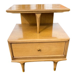 1950s Vintage Kent Coffey Continental Nightstand in Mid Century Modern Design For Sale