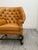 Beautiful pair of chesterfield style leather wingback chairs in good condition