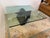 Postmodern Sculptural Glass Top Coffee Table For Sale - Image 10 of 12