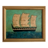 Contemporary Impressionist Style Seascape Painting on Canvas, Framed For Sale