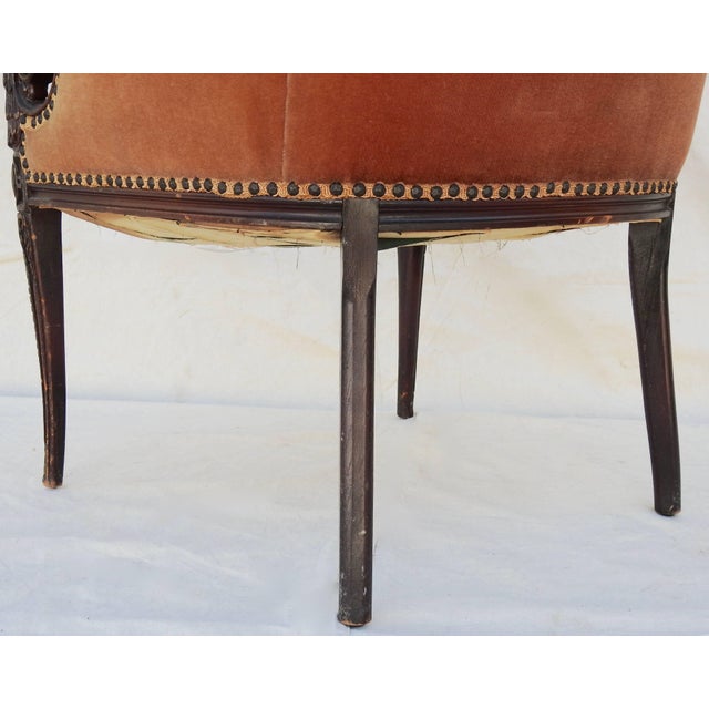 Wood Mid-19th Century James K. Polk Wingback Chair For Sale - Image 7 of 13