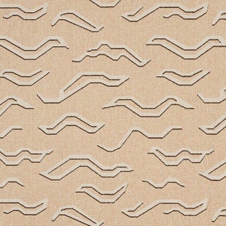 Sample - Schumacher Kata Paperweave Wallpaper in Oatmeal For Sale