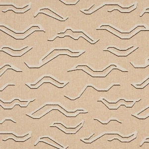 Sample - Schumacher Kata Paperweave Wallpaper in Oatmeal