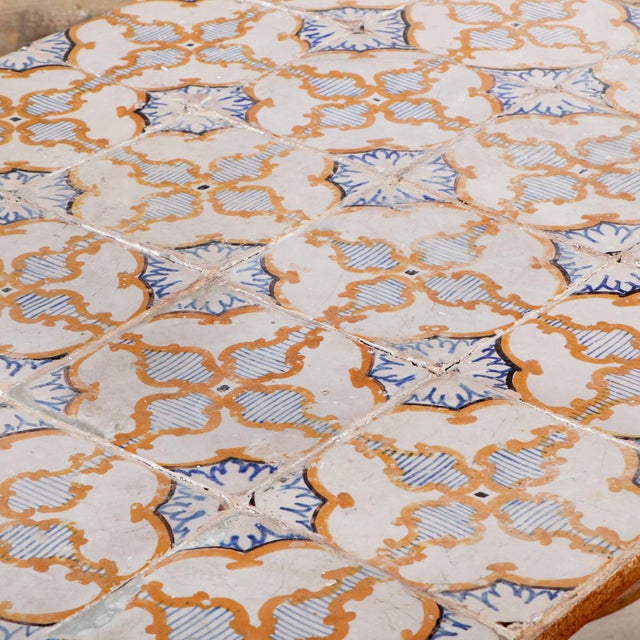Metal Spanish Iron and Tile-Top Table, Late 19th C. For Sale - Image 7 of 7