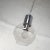 Mid-Century Modern Mid 20th Century Mid Century Modern Pendant Light Chrome & Smoked Glass Open Globe Chrome Chain For Sale - Image 3 of 13