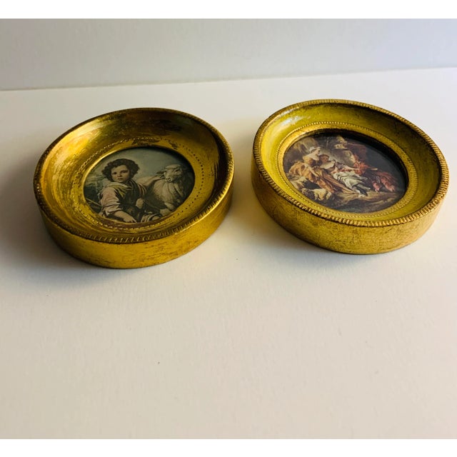 Portraiture Vintage Italian Framed Portraits - Set of 2 For Sale - Image 3 of 8