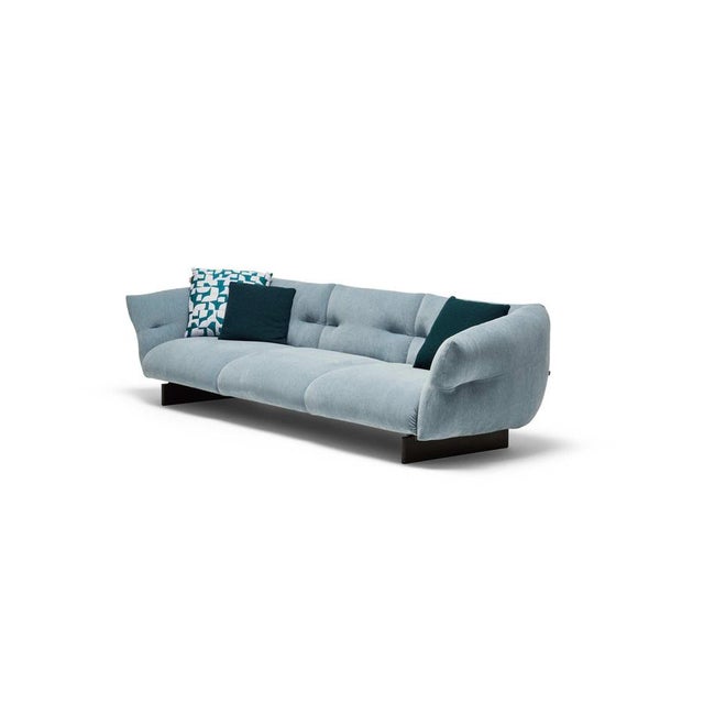 Contemporary Mon-Cloud Sofa in Mid-Century Modern Fabric by Patricia Urquiola, Italy For Sale - Image 3 of 14