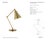 Chapman & Myers by Visual Comfort Signature Parkington Medium Articulating Desk Lamp in Antique-Burnished Brass Designer:...