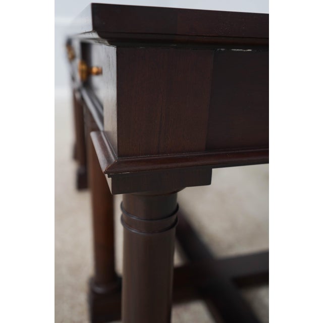 Large Empire Style Mahogany 3 Drawer Library Desk For Sale - Image 10 of 17
