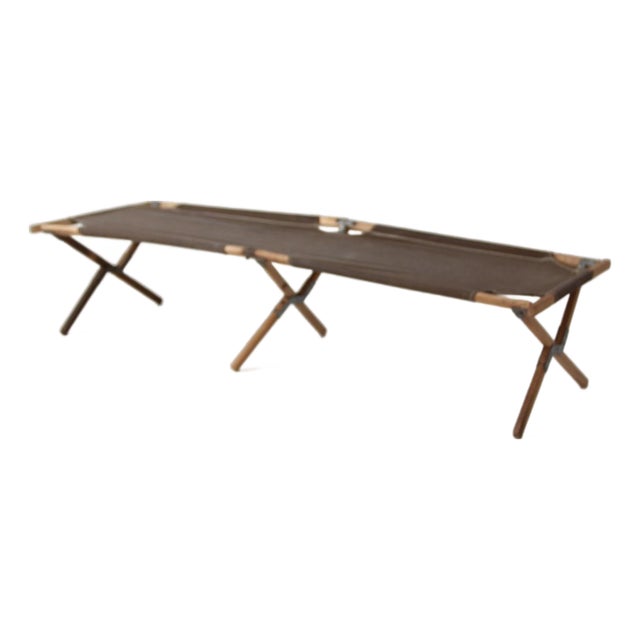Vintage Byer Folding Campaign Style Camp Cot For Sale