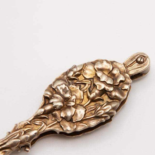 Art Nouveau 1900 - 1909 Antique Unger Brothers Art Nouveau Silver Vermeil Lorgnette Glasses For Sale - Image 3 of 18