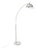 Mid-Century Modern Italian Chromed Brass and Acrylic Glass Arch Floor Lamp, 1970s For Sale