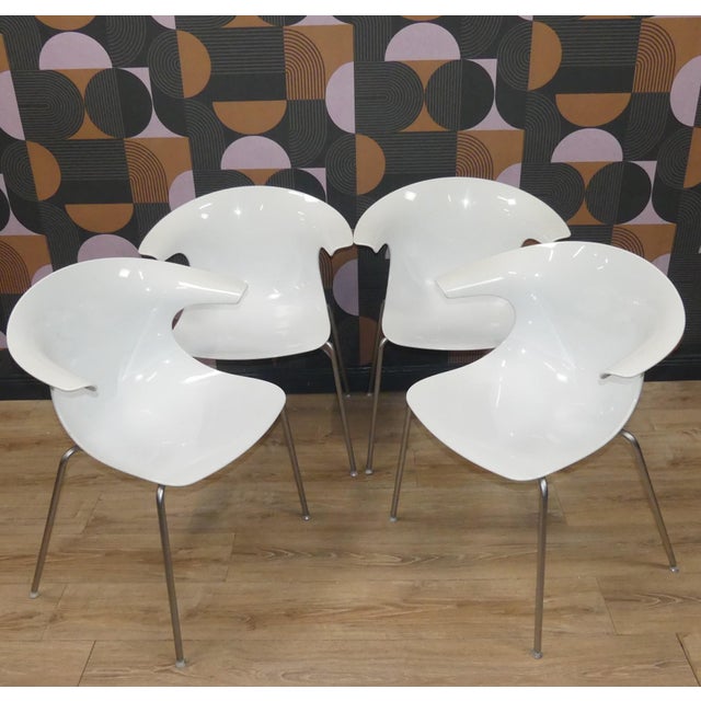 Vintage Italian Loop Plastic Stacking Chairs, 2010, Set of 4 For Sale - Image 18 of 18