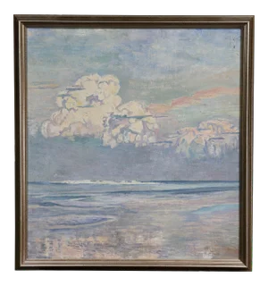 California Seascape Oil Painting on Canvas by Martha Eleanor Nicholson Hurst