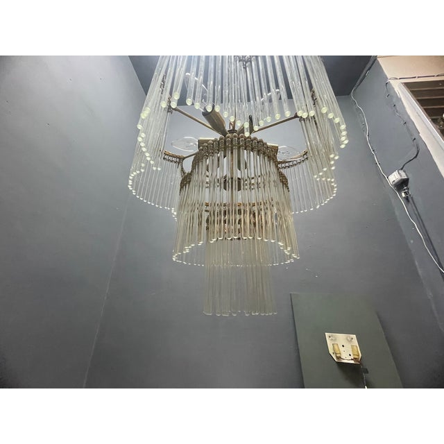 Vintage Rod Chandelier in Murano Glass, 1960s For Sale - Image 10 of 18
