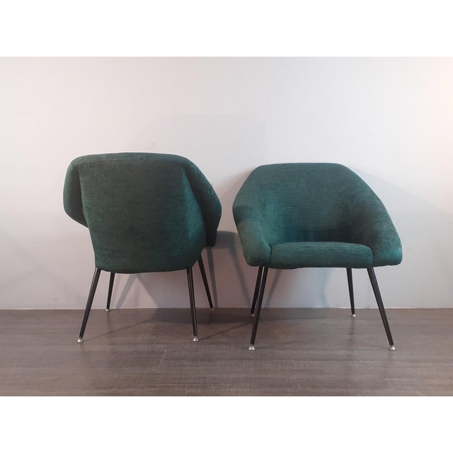Black Set of Vintage Polish Chairs, 1970s For Sale - Image 8 of 18