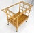 Ficks Reed Fine Bamboo c1970s 2 Tier glass Top Serving Bar Cart on Wheels Mid Century MINT! For Sale - Image 4 of 18