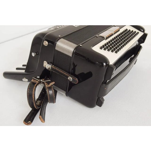 Vintage Black Mod. 304 Excelsior Accordion For Sale - Image 4 of 18