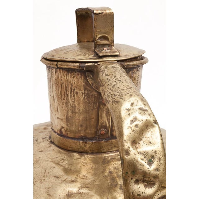 Metal Brass Milk Can, Early 20th Century For Sale - Image 7 of 9