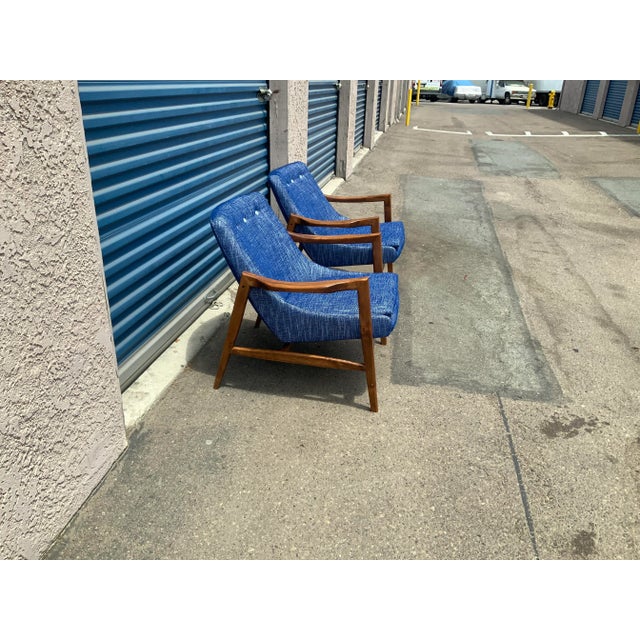 Mid-Century Modern lounge chairs in the style of Ib Kofod-Larsen. stunning lounge chairs; Mid-century style at its finest!...