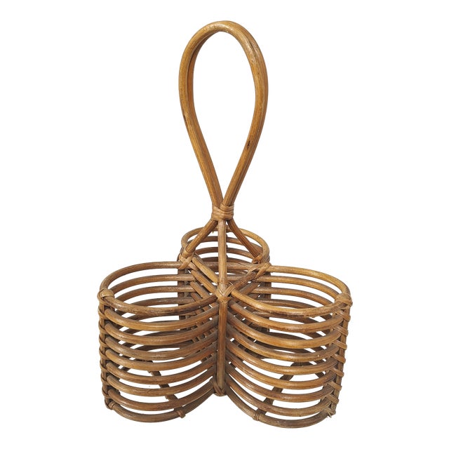 Vintage French Riviera Bottle Rack, 1970s For Sale