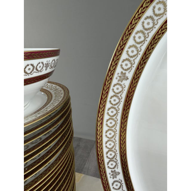 Porcelain Dinner Service by Leclaire, Limoges, 1950s, Set of 42 For Sale - Image 11 of 13