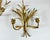 Art Deco Italian Wheat Sheaf Sconces in Bronze, Florence, 1950s, Set of 3 For Sale - Image 4 of 8