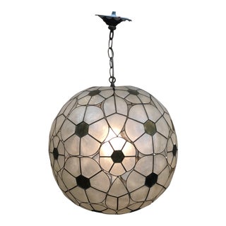 Mid-Century Abalone “Capiz” Light For Sale