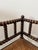 Rustic Vintage Corner Chair in Turned Wood with Straw Seat, 1940s For Sale - Image 3 of 12