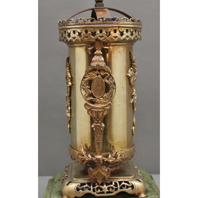 Late 19th Century 19th Century Japanese Brass Table Lamp, 1880s For Sale - Image 5 of 15