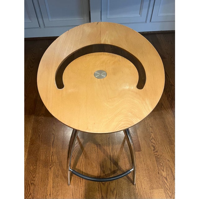Wood Counter Bar Stools Magis Lyra Italy Vintage For Sale - Image 7 of 12