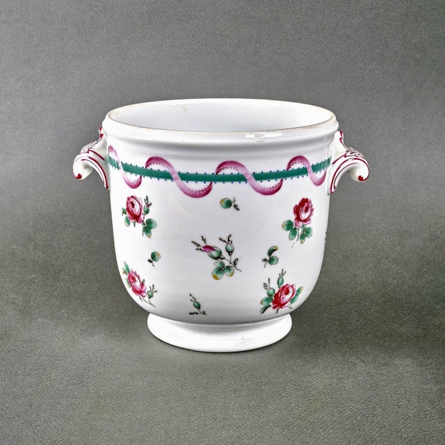 Italian Signed Hand-Painted Cachepot from Richard Ginori, 1930s For Sale - Image 4 of 11