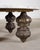 Metal Bohemian Bronze Mace Finial Cocktail Table Carrara Marble Top For Sale - Image 7 of 18