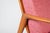 Scandinavian Pink Teak Armchair, 1960s For Sale - Image 4 of 5