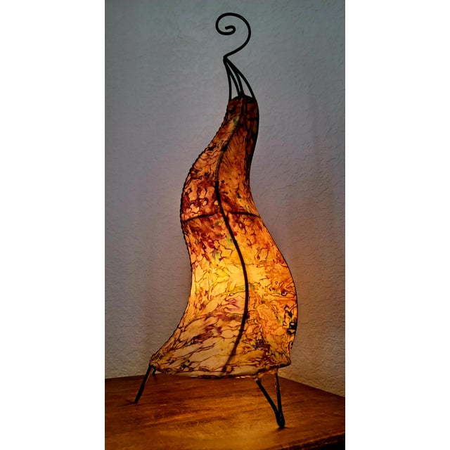 Tan Contemporary 27" Marbeld Dansing Moroccan Traditional Henna Lamp For Sale - Image 8 of 8