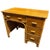 Mid-Century Modern 1940s Restored Bespok Vertically Stacked Rattan Writing Desk W/ Mahogany Top For Sale - Image 3 of 9