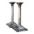 Early 20th Century English Silver Plate Candlesticks With Sterling Columns; A Pair For Sale