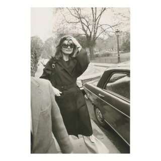 Jackie Onassis, Black and White Photography, 1970s For Sale