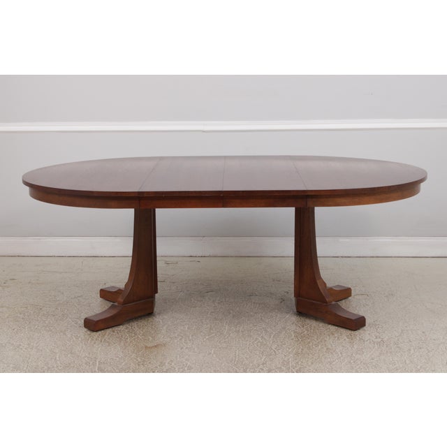 Stickley Round Mission Oak Dining Room Table For Sale - Image 12 of 18