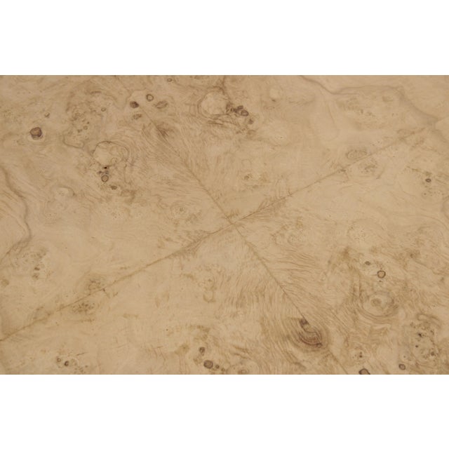Pair of Drexel Heritage Burl Ash Oval End Tables For Sale - Image 9 of 14