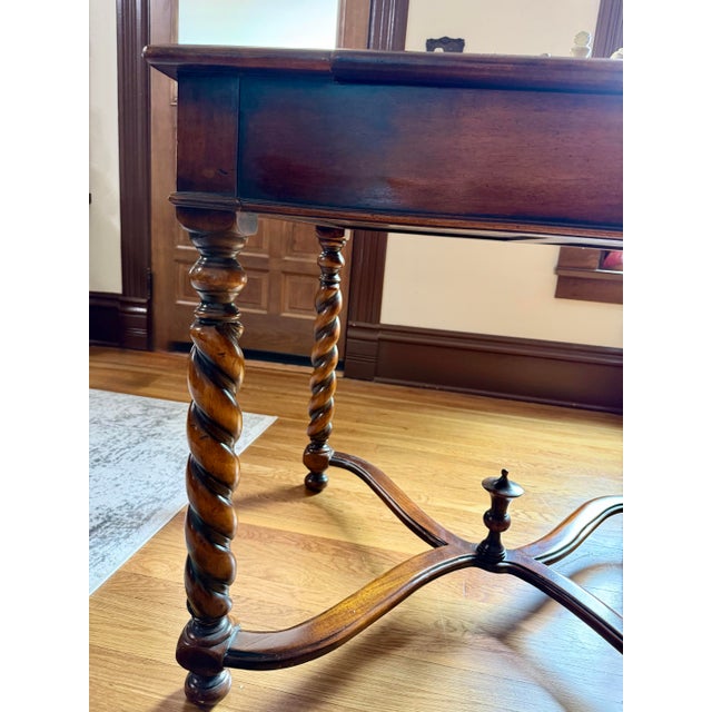 Wood Theodore Alexander Game Table For Sale - Image 7 of 9