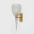 1990s Italian Murano Iridescent Glass and Brass Wall Sconces, 1990, Set of 2 For Sale - Image 5 of 10