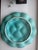 French Country Vintage Gien Turquoise Majolica Oyster Platter, France For Sale - Image 3 of 4