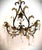 Black and Gold Gilt Metal Floral Wall Sconce, Teardrop Crystals, Candleholders For Sale - Image 14 of 14
