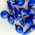 Blue Mid-Century Hollywood Regency Petite Blue Glass Ornaments - Set of 17, Christmas For Sale - Image 8 of 8