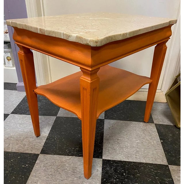 1970s Mid Century Painted End Table Chairish