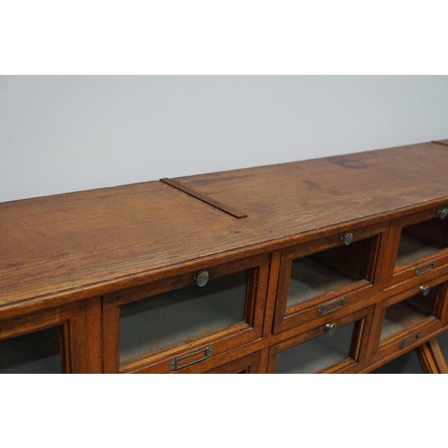 Large Dutch Oak Shop Cabinet, 1920s For Sale - Image 12 of 18