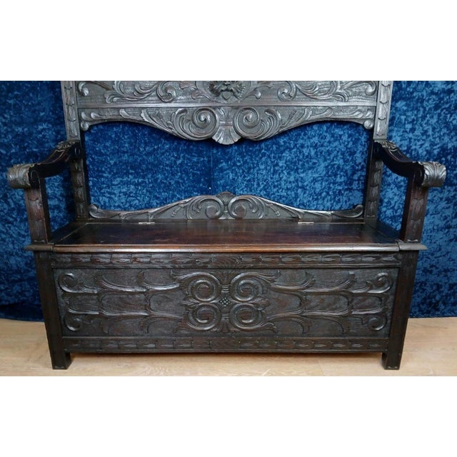 Italian Renaissance Style Wooden Chest For Sale - Image 5 of 8