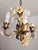 Vintage Shabby Chic Florentine Pendant Lamp Four-Armed with Gold-Tone Porcelain Roses, 1960s For Sale - Image 14 of 18
