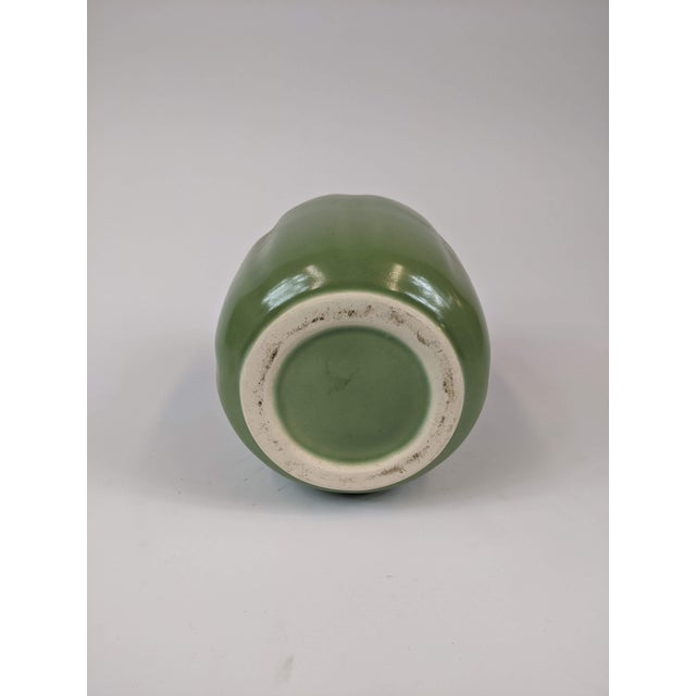 Contemporary Celadon Melon Shaped Covered Container For Sale - Image 3 of 4
